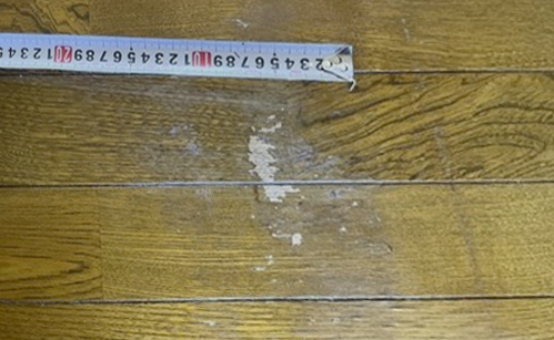 床キズのリペア