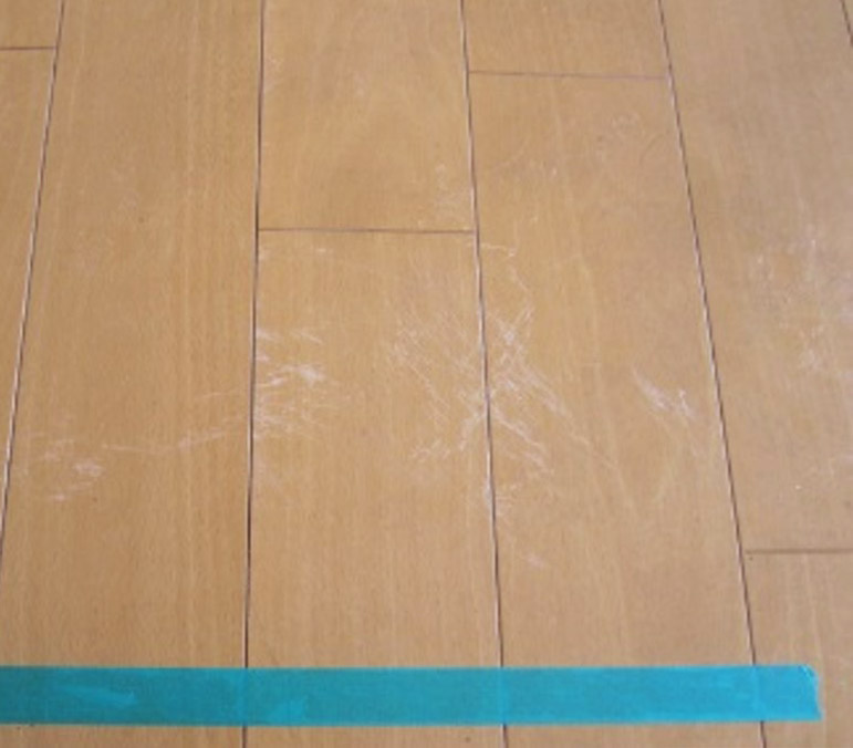床キズのリペア